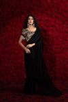 Mehek 1232 A To 1232F Satin Silk With Hand Work Jerquen Work Saree Suppliers In India